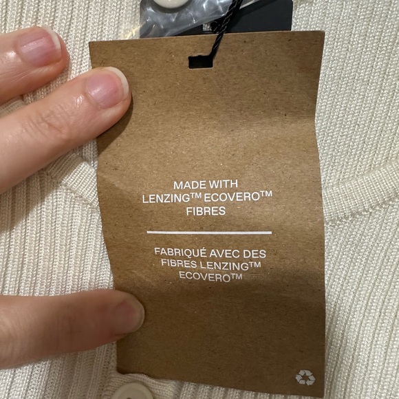 Vero Moda Ivory Ribbed Long Sleeve Top - Picture 4 of 9